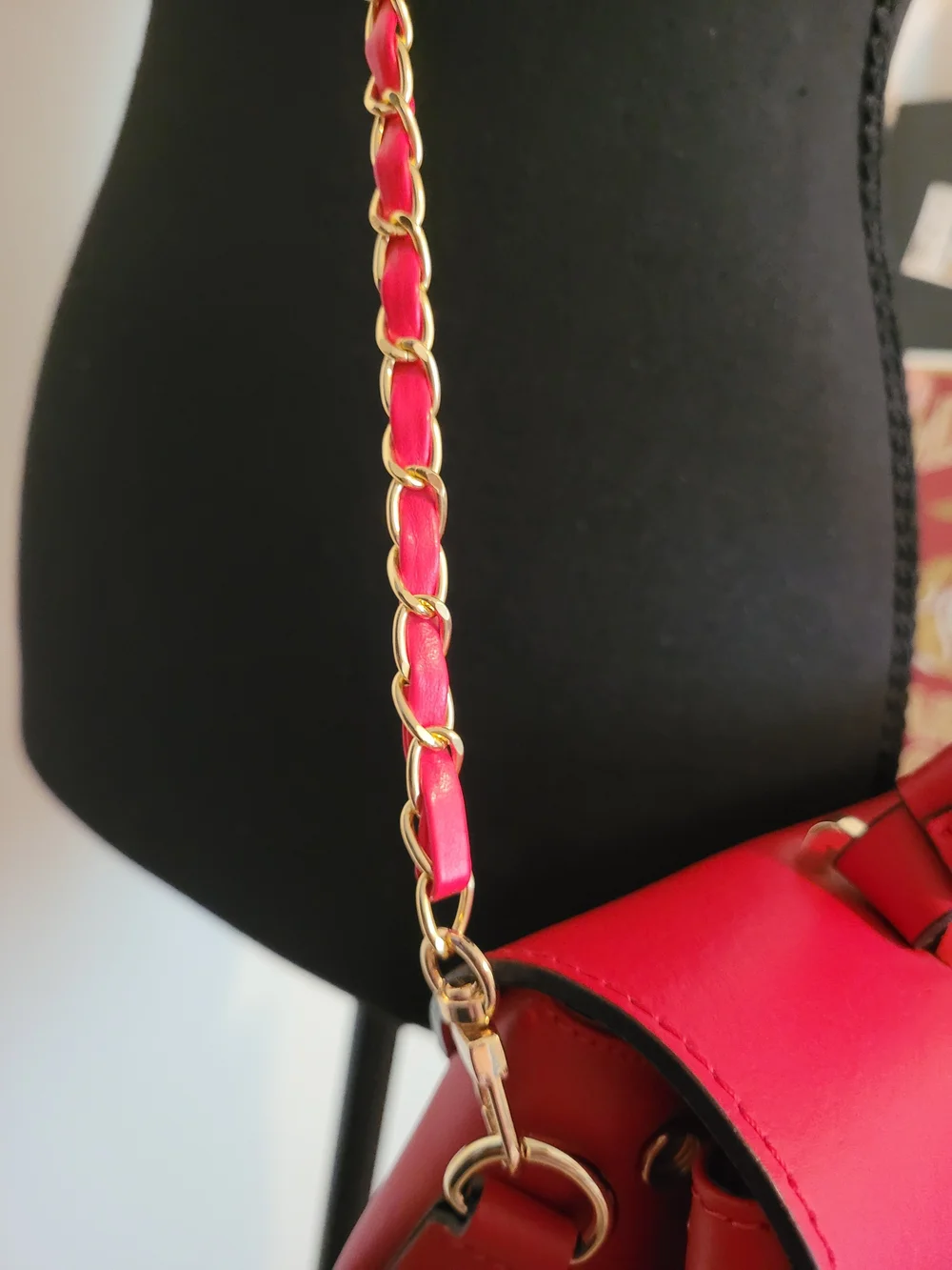 Structured Italian Leather Top-Handle Satchel in Bright Red
